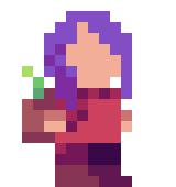pixel art character running